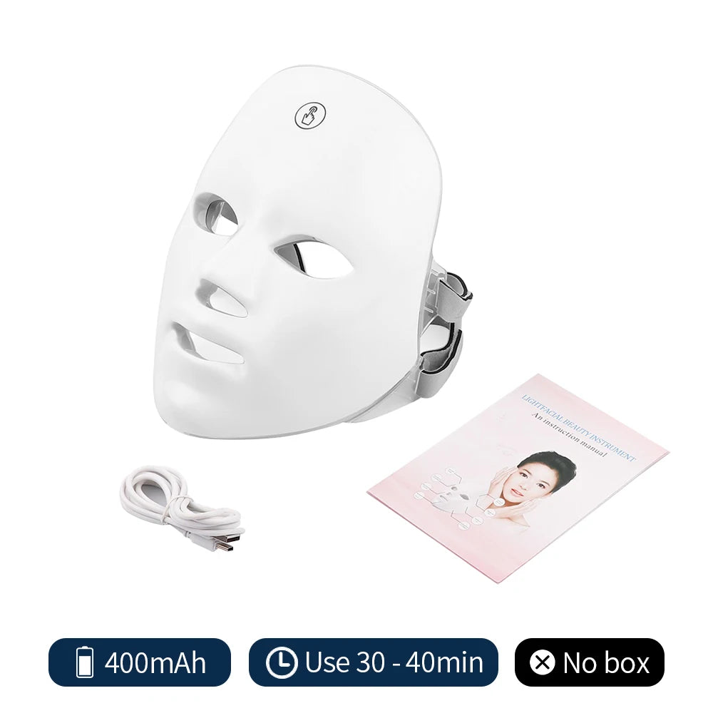 LumiGlow Pro - 7-in-1 LED Therapiemasker voor Professionele Huidverjonging