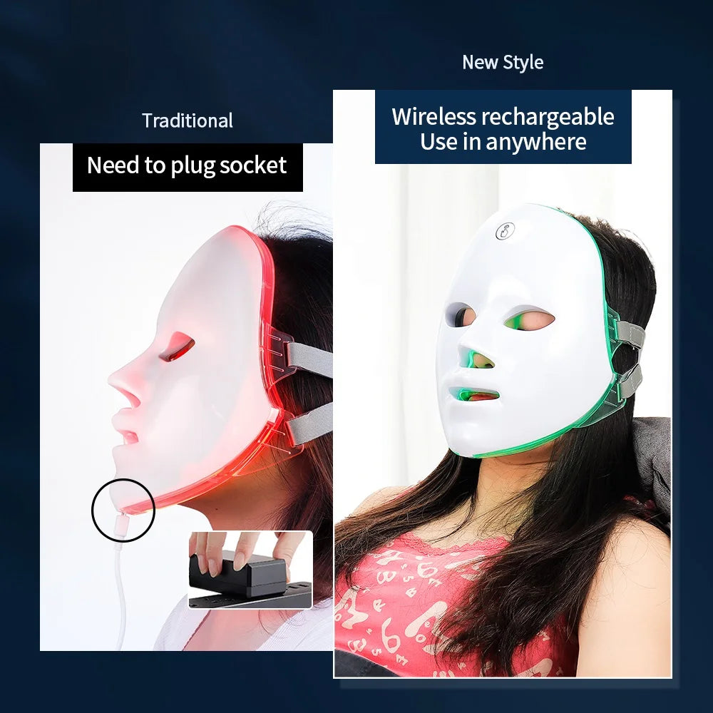 LumiGlow Pro - 7-in-1 LED Therapiemasker voor Professionele Huidverjonging