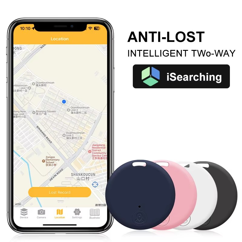 Mini GPS Tracker - Bluetooth Smart Locator voor Sleutels, Huisdieren, Kinderen &amp;amp; Meer – Anti-Verlies Smart Finder