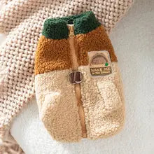 Bruine Jas Voor Huisdieren Voor Herfst En Winter - Tweebenig Vest